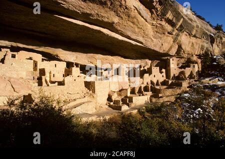 Anasazi Indians` Cliff Palace im Mesa Verde National Park, Colorado, USA Stockfoto